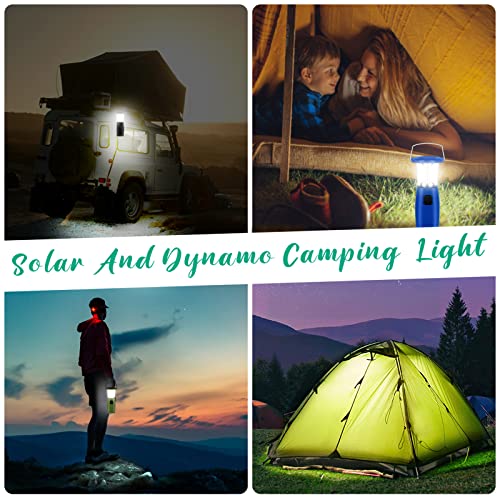Kurbellampe Alftek LED Campinglampe Aufladbar Solar Camping