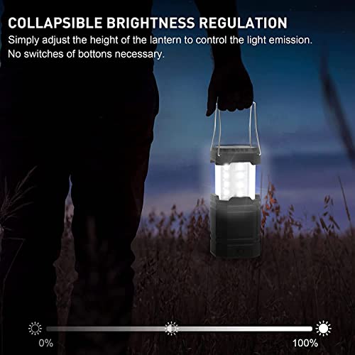 Kurbellampe ROCAM LED Campinglampe Solar, Wasserdicht LED