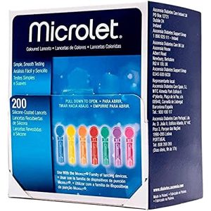 Lanzetten Bayer Microlet 200 Lancetas Color