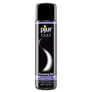 Latex-Pflege pjur CULT Dressing Aid, Latex Anziehhilfe, 100ml