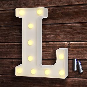Leuchtbuchstaben bemece LED Buchstaben Lichter Alphabet