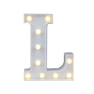Leuchtbuchstaben Bweele LED Buchstabe Lichter Alphabet weiß