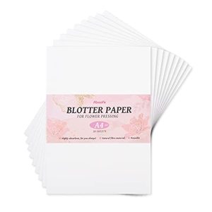 Löschpapier Aboofx 20 Blatt für Blumenpresse, groß A4, 21 x 30 cm
