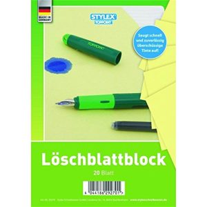Löschpapier Stylex Löschblattblock, A5, 20 Blatt