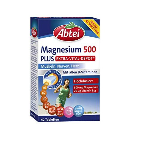 Die beste magnesiumpraeparat abtei magnesium 500 plus extra vital depot Bestsleller kaufen