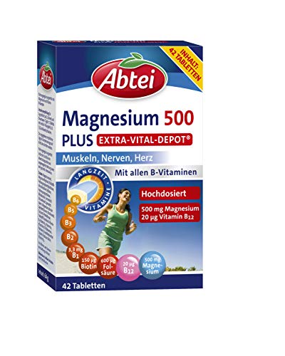 Die beste magnesiumpraeparat abtei magnesium 500 plus extra vital depot Bestsleller kaufen