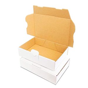 Maxibriefkarton verpacking 50, 180x130x45mm DIN A6 Weiss