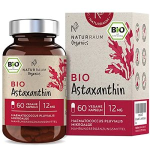 Mikroalgen NaturRaum Bio Astaxanthin 12 mg Vegan 60 Kapseln