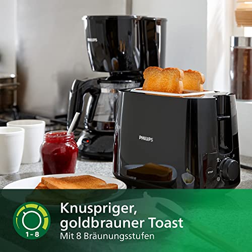 Mini-Toaster Philips Domestic Appliances, 2 Toastschlitze, 8 Stufen