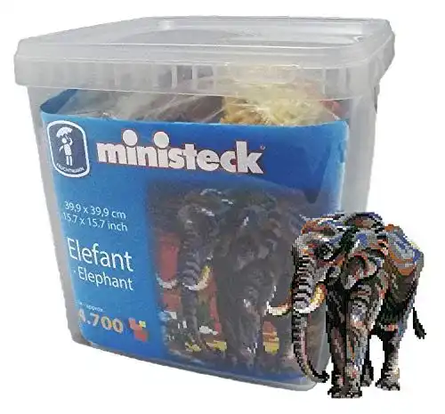 Ministeck Ministeck 31823 Mosaikbild Elefant, Steckbild XXL