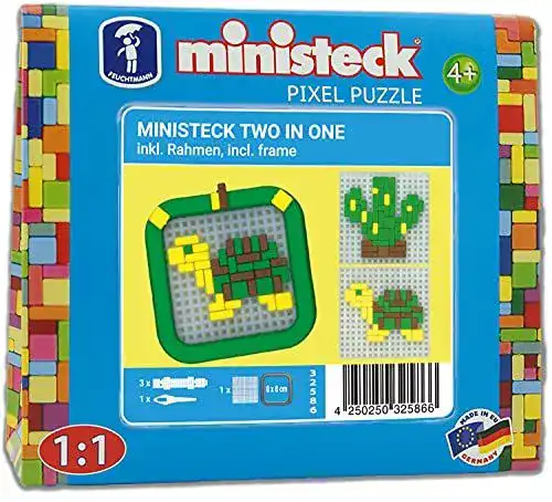 Ministeck Ministeck 32586-1 Mosaik-Bild Schildkröte und Kaktus