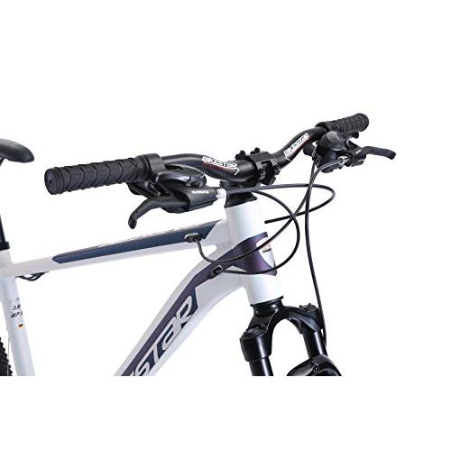 Mountainbike bis 500 Euro BIKESTAR Hardtail Aluminium, Weiß