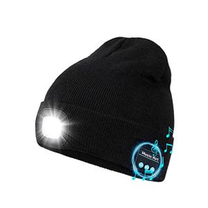 Mütze mit Licht Wmcaps Bluetooth Mütze mit Led Licht, schwarz