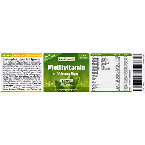 Multivitaminpräparat Greenfood Multivitamin + Mineralien