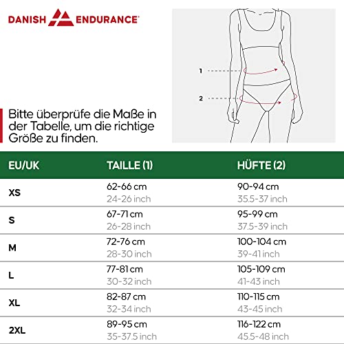 Nahtlose Slips DANISH ENDURANCE Sports Bikini 6 Pack S