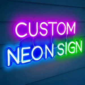 Neon-Schild BringLuck2U Personalisiert LED Leuchtschilder