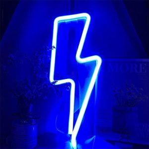 Neon-Schild ENUOLI Blue Lightning Neon Lightning Bolt Signs