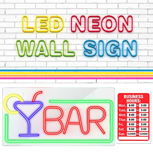 Neon-Schild FITNATE Neon Sign, Acryl Barschild, USB Powered Bar