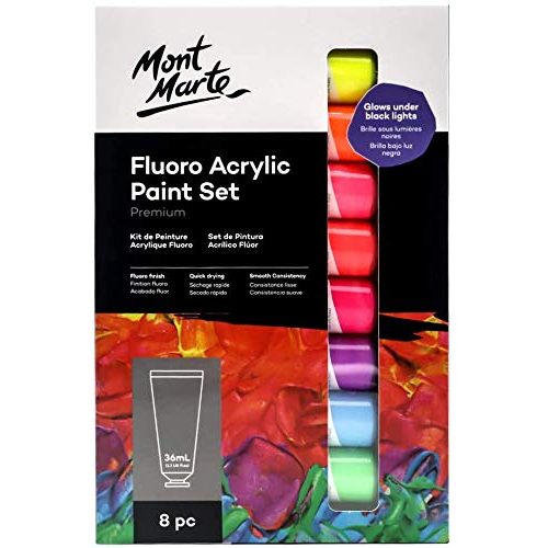 Neonfarben Mont Marte Acrylfarben Set, fluoreszierend, 8 Stück