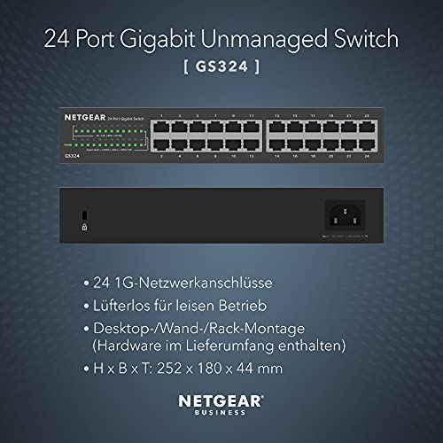 Netgear-Switch Netgear GS324 Switch 24 Port Switch