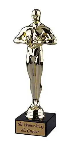 Oscar-Statue geschenke-fabrik.de Siegerfigur Viktor 18 cm