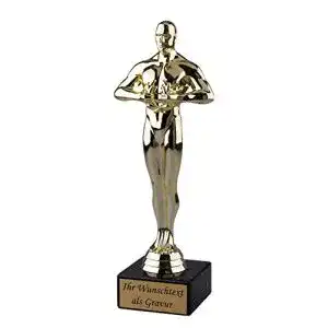 Oscar-Statue geschenke-fabrik.de Siegerfigur Viktor 18 cm