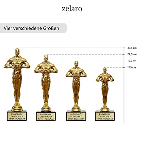 Oscar-Statue Zelaro Siegerfigur Viktor Maxi auf Marmorsockel