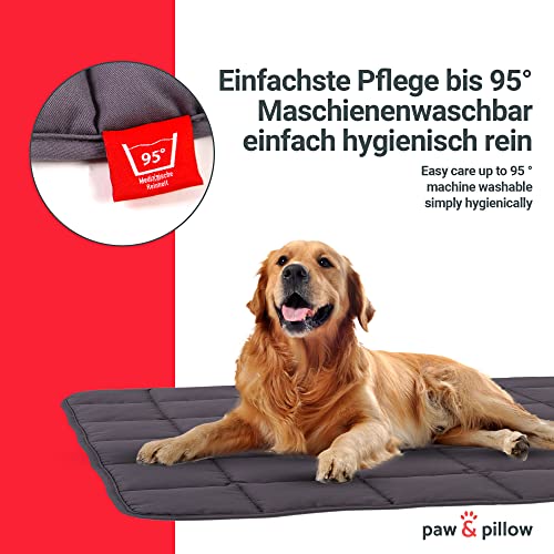 Outdoor Hundedecke Paw & Pillow Hundematte 60×80 cm in Grau