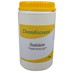 Oxalsäure Chemdiscount 1kg Pulver (Kleesalz, Ethandisäure)