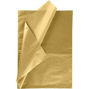 Packseide RUSPEPA Geschenkpapier Seidenpapier Gold Metallic