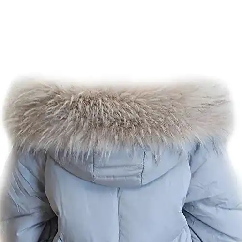 Pelzkragen MAGIMODAC Fellkragen 70cm-90cm Khaki