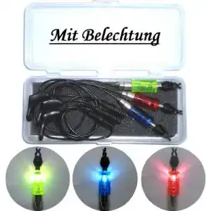 Pendelbissanzeiger Expert Anglers, mit Beleuchtung, 3 Stück
