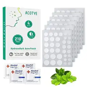 Pimple Patch Acotye 210 PCS Pickel Patch mit Alkoholtupfern