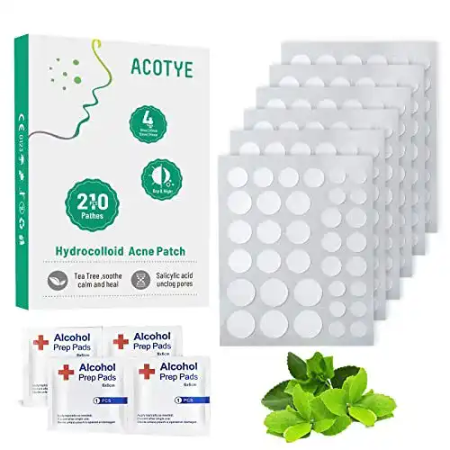 Pimple Patch Acotye 210 PCS Pickel Patch mit Alkoholtupfern