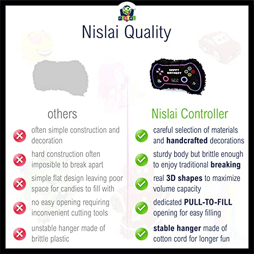 Pinata Nislai ® Controller Gamer Set, ideal für Jungen