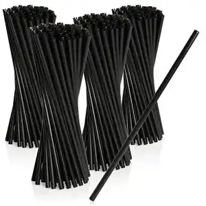 Plastik-Strohhalme com-four ® 200x Strohhalm aus Kunststoff