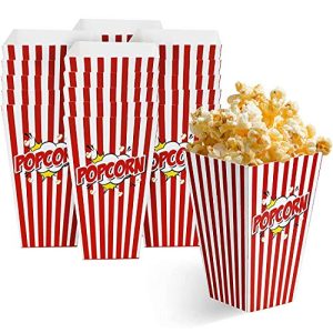 Popcorntüten MATANA 50 Große Retrostyle für Kinderpartys