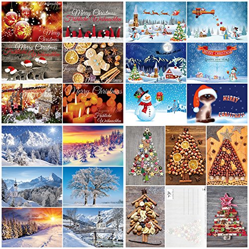 Die beste postkarten set edition colibri 100er weihnachtskarten set Bestsleller kaufen