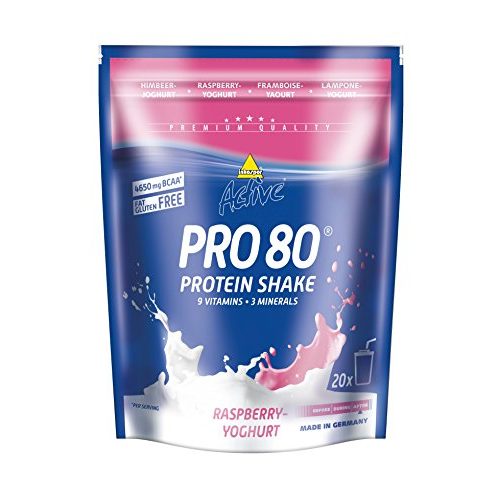 Pro-80-Protein-Shake inkospor Active, Himbeer-Joghurt, 500g