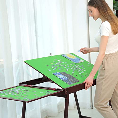 Puzzle-Tisch N\D ND, aus Holz, mit klappbarem Bein, 75 x 55 cm