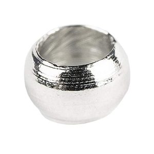 Idee per crimpare perline con cuore, Ø 2,5 mm, color argento, 500 pezzi