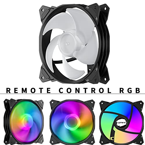 RGB-Lüfter upHere 120mm RGB LED PC Lüfter mit Controller, 5er