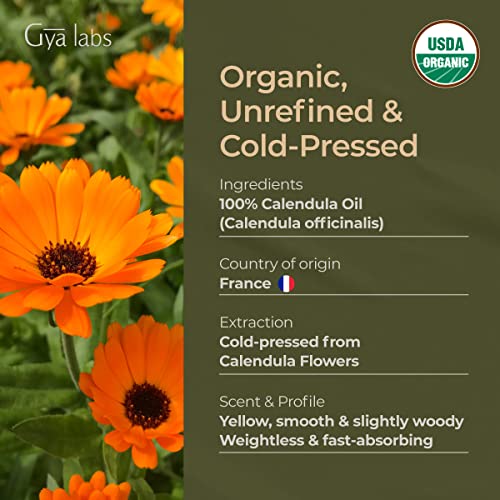 Ringelblumenöl Gya Labs USDA Bio für die Haut, 30 ml