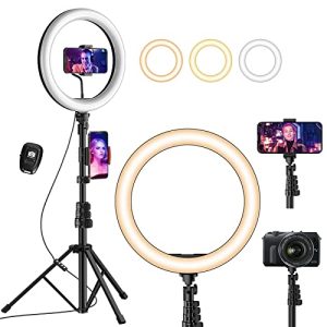 Ring light for video conference UHitnis 12 inch ring light with tripod