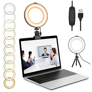 Video conferencing ring light Walfront ring light, 6.5” LED