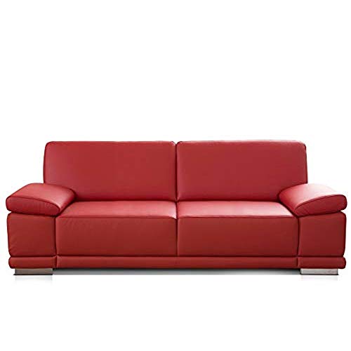 Die beste rotes sofa cavadore 25 sitzer sofa corianne in kunstleder Bestsleller kaufen