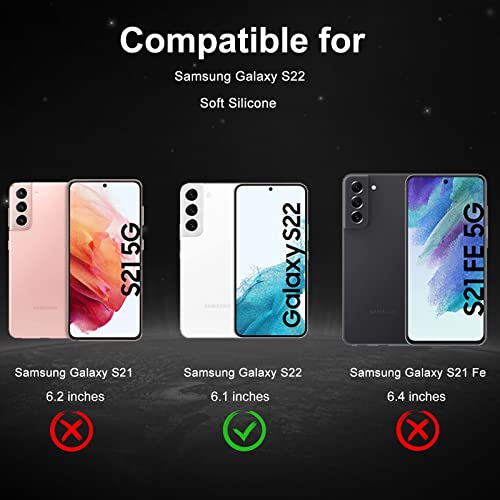 Samsung-Galaxy-S22-Hülle RSTTY Schwarz, Premium TPU Silikon