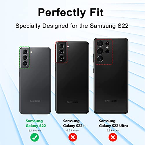 Samsung-Galaxy-S22-Hülle Whew Schwarz, Soft Silikon Case