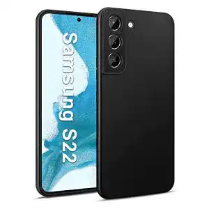 Samsung-Galaxy-S22-Hülle Whew Schwarz, Soft Silikon Case