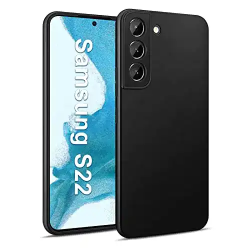 Samsung-Galaxy-S22-Hülle Whew Schwarz, Soft Silikon Case